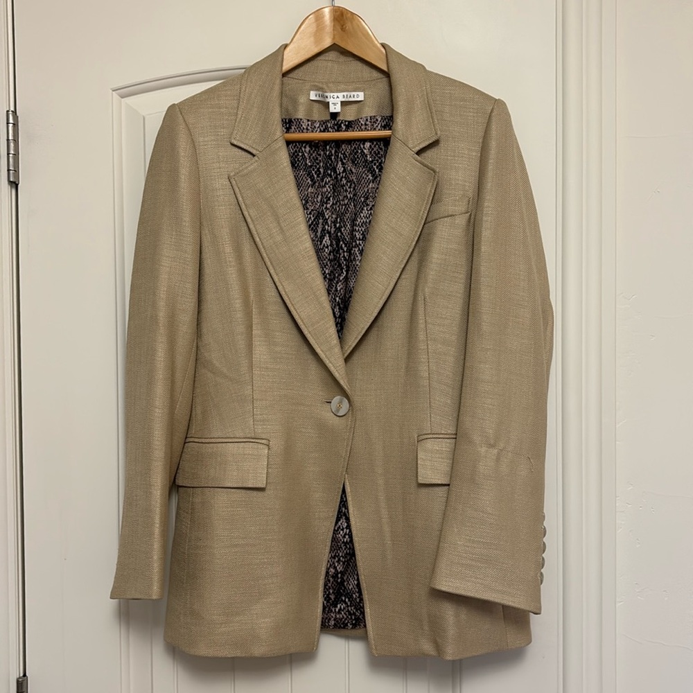 Veronica Beard Women’s Blazer size 8 golden tan
